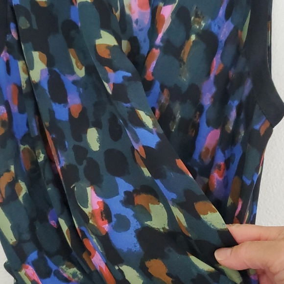 Cabi Multicolored Artsy Print Sleeveless Top XS - Picture 3 of 12